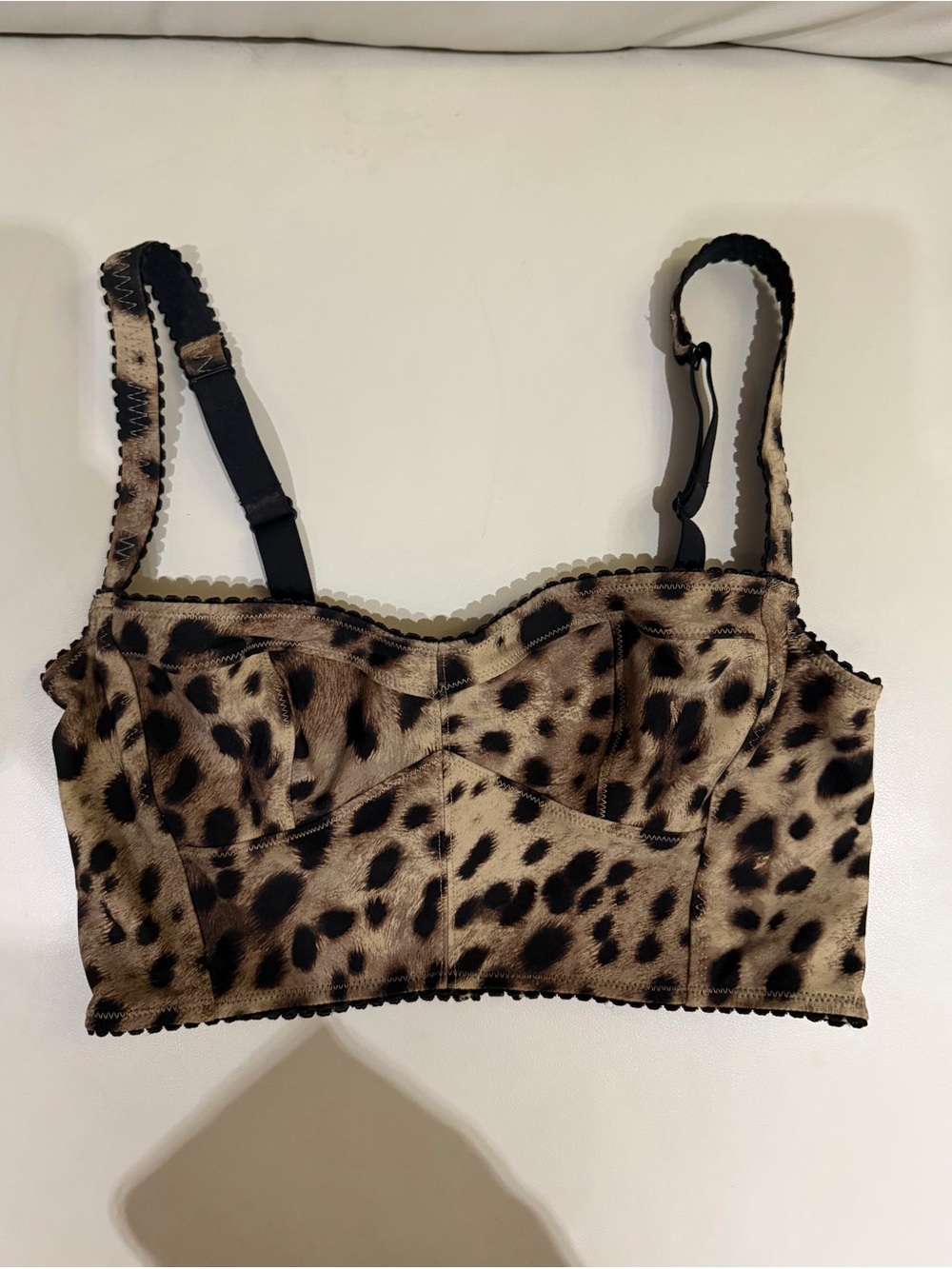 Dolce & Gabbana x SKIMS Leopard-Print Bustier Bralette